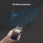 ⁦كاميرا جرس باب لاسلكية من EZVIZ DP2C بدقة 1080 بكسل وشاشة ملونة 4.3 بوصة | فيديو عالي الدقة، شاشة داخلية 4.3 بوصة، كشف حركة PIR، صوت ثنائي ال⁩ - الصورة ⁦3⁩