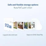 ⁦إزفيز جرس باب لاسلكي بفيديو HP4 مزود بشاشة ملونة 155 درجة ودقة 1080 بكسل وشاشة 4.3 بوصة ورؤية ليلية حتى مسافة 3 أمتار، من ايزفيز⁩ - الصورة ⁦5⁩