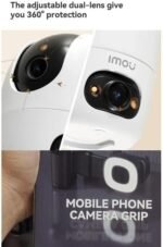 ⁦كاميرا مراقبة ذكية imo.u Ranger 2 Dual بدقة 6 ميجابكسل، عدستان مزدوجتان، تغطية 360 درجة، تتبع ذكي للحركة، كشف الأشخاص بالذكاء الاصطناعي، رؤية ليلية ملونة، صوت ثنائي الاتجاه، تدعم بطاقة microSD⁩ - الصورة ⁦7⁩
