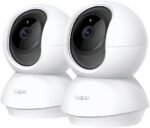 ⁦كاميرا ذكية للمراقبة في المنزل TP-Link Tapo Pan/Tilt AI، تسجيل 1080P، كشف الحركة والأشخاص، رؤية ليلية، فتحة بطاقة SD، تحكم صوتي، 2 حبة (Tapo C200P2)⁩ - الصورة ⁦2⁩