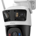 كاميرا مراقبة خارجية بتقنية واي فاي IMOU Cruiser Triple 11MP - ثلاث عدسات بدقة 5MP+3MP+3MP، تغطية 360°، رؤية ليلية ملونة، تتبع آلي، إنذار ذكي، صوت ث