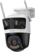كاميرا مراقبة خارجية بتقنية واي فاي IMOU Cruiser Triple 11MP - ثلاث عدسات بدقة 5MP+3MP+3MP، تغطية 360°، رؤية ليلية ملونة، تتبع آلي، إنذار ذكي، صوت ث