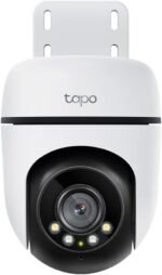 ⁦كاميرا مراقبة خارجية Tapo 2K WiFi برؤية ليلية ملونة 360° وكشف شخص وتتبع حركة ماء IP65 مقاومة للماء إنذار سمعي قابل للتخصيص C510W  قطعتين⁩ - الصورة ⁦2⁩