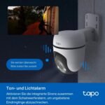 ⁦تابو كاميرا مراقبة واي فاي خارجية 2K 360 درجة C51A، رؤية ليلية ملونة، كشف الاشخاص وتتبع الحركة، مقاومة للماء IP65، منبه صوتي قابل للتخصيص⁩ - الصورة ⁦6⁩