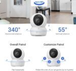 ⁦كاميرا مراقبة منزلية EZVIZ H6c Pro بدقة 2K (3MP) – دوران 360°، رؤية ليلية ملونة، واكتشاف حركة ذكي بالذكاء الاصطناعي⁩ - الصورة ⁦4⁩