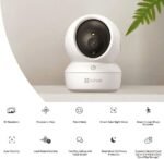 ⁦كاميرا مراقبة منزلية EZVIZ H6c Pro بدقة 2K (3MP) – دوران 360°، رؤية ليلية ملونة، واكتشاف حركة ذكي بالذكاء الاصطناعي⁩ - الصورة ⁦6⁩